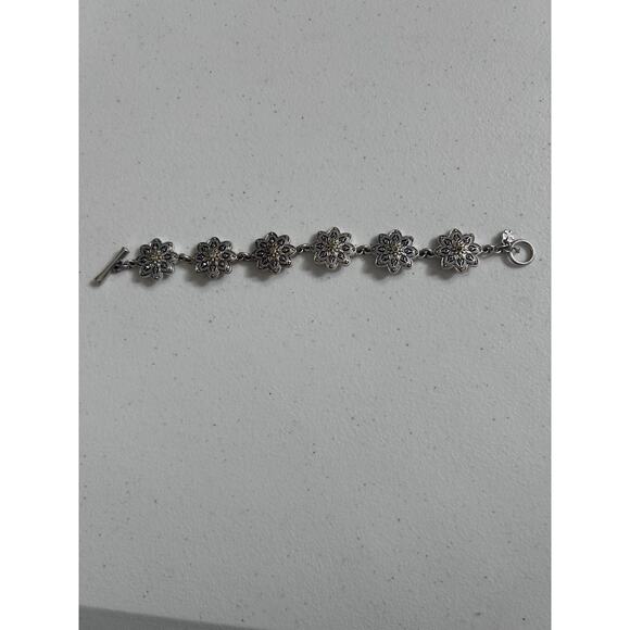 Lucky Brand Jewelry - Jewelry Boho Flowers Lucky Brand Bracelet Silver tone Antique Brass
